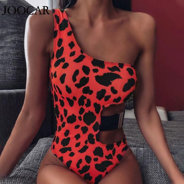 

joocar one shoulder bikini different choice leopard swimwear jc1210 one-piece suits