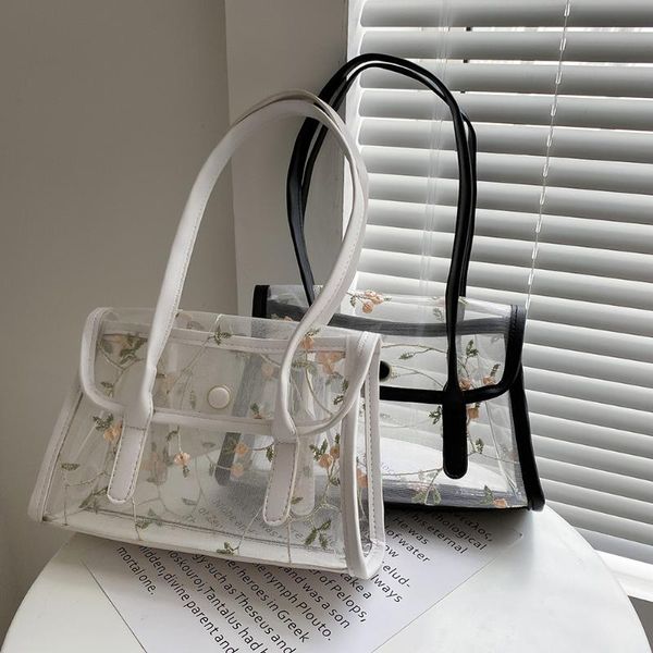 

lace floral print pvc casual shoulder bags fashion all-matchÂ ladies messenger bag for women girls handbag evening