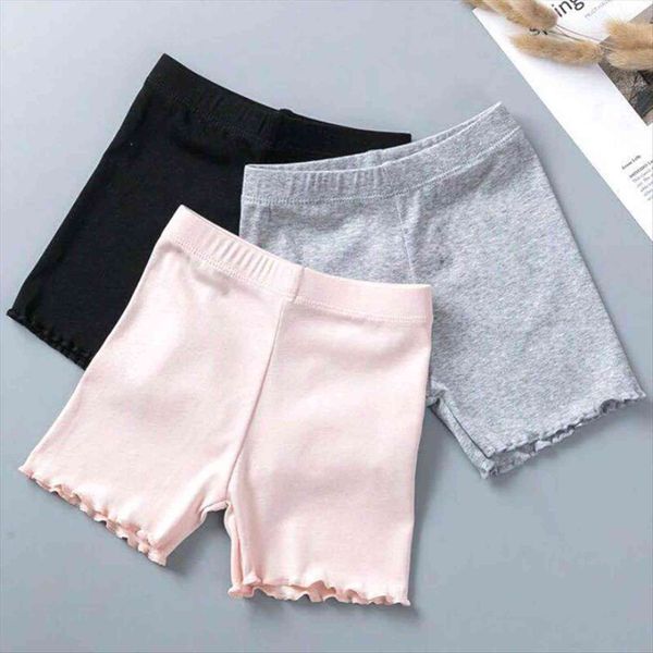 

100% cotton girls safety pants kids short underwear children summer cute shorts underpants for 3 11 years old, Black