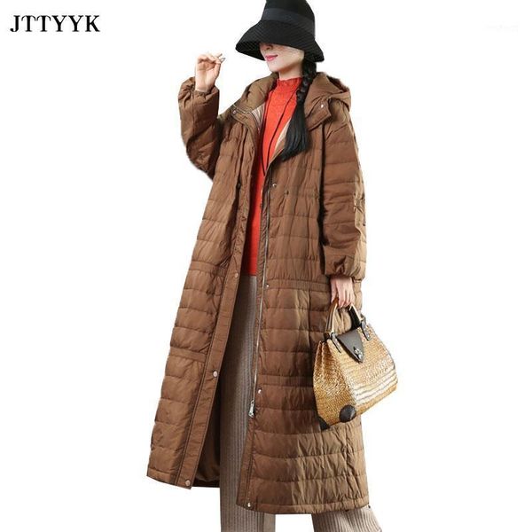 

women's down & parkas winter long womens oversize jackets ultra light duck coat hoodie warm slim autumn black puffer jacket outerwear