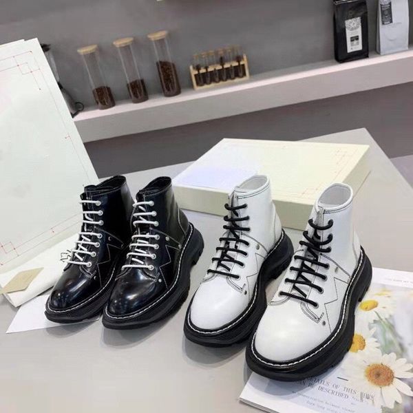 

Women Stylist Boots Ankle Nylon Pocket Black Boot Martin Winter Thick-Soled Shoes Wear-Resistant Rubber High-Top Platform Shoe, 02