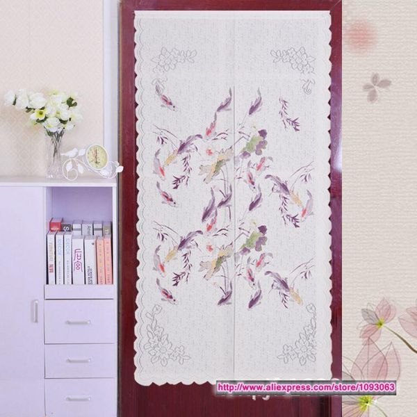 

korean style classical carp door curtain bedroom decoration knitting feng shui good fortune & drapes
