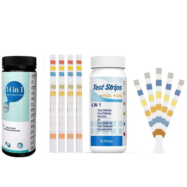 

meters 2 bottle pool and spa test strips,water quality testing strips,chemistry strips, a & b