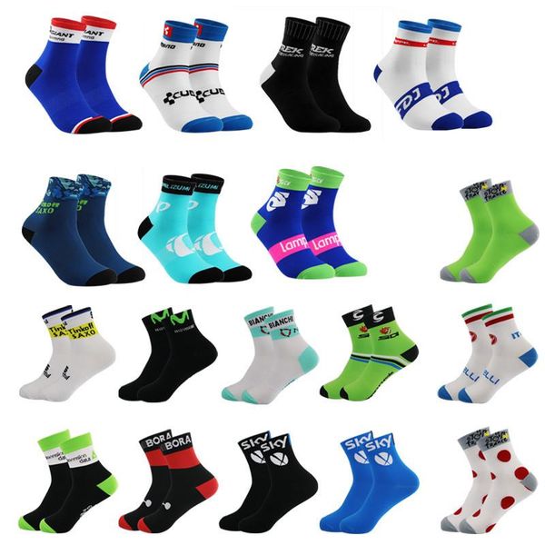 

sports socks pro team men women cycling mtb bike breathable road bicycle outdoor s, Black