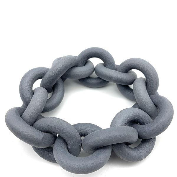 

yd&ydbz punk big circle winding statement bracelets for women strange black soft silicone rubber bracelet gothic jewelry match charm, Golden;silver