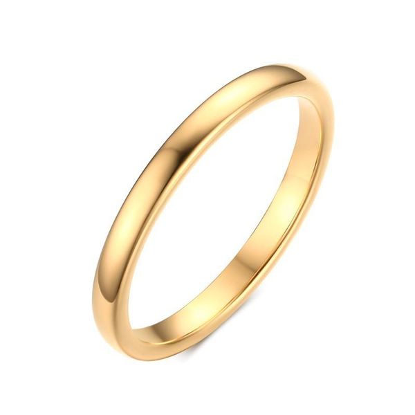 

2mm 3mm 4mm 6mm tungsten steel couple ring jewelry men and women smooth wedding rings, Slivery;golden