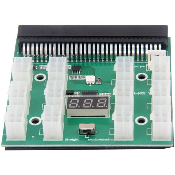 

6pin power supply adapter 3 colors led 12v breakout board converter for server gpu dps-800gb a dps-1200qb ps-2751 computer cables & con conn