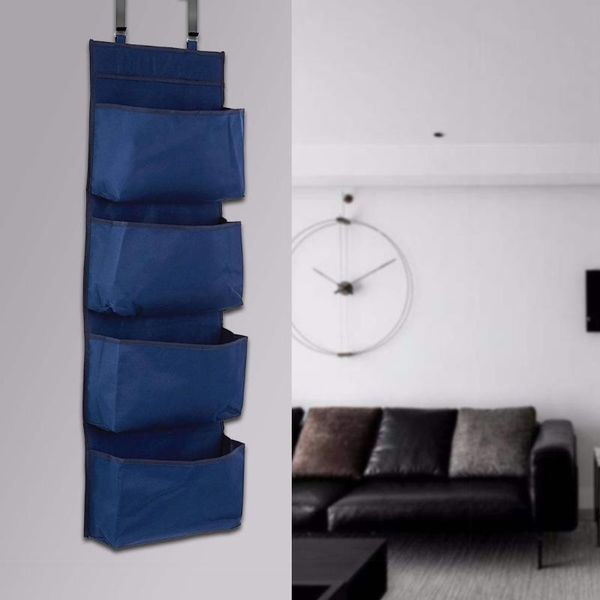 

storage boxes & bins 1pc hanging bag housewares 4-tier over door organiser pockets wardrobe unit shoes (no hooks)