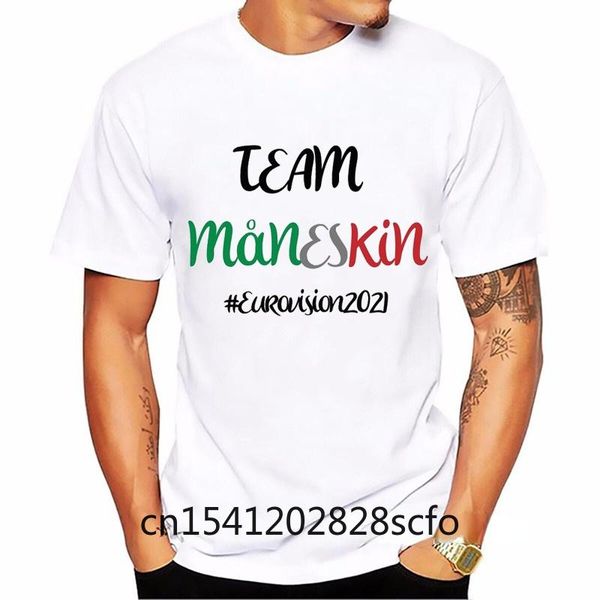 

men's t-shirts funny t shirt men maneskin italy winner eurovision 2021 zitti e buoni t-shirt femme hip hop tshirt, White;black