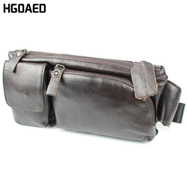 

waist bags hgoaed genuine leather packs fanny pack belt bag phone pouch travel male small