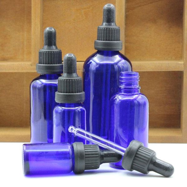 

portable refillable perfume spray bottle 5/10/15/30/50ml blue mini plastic travel empty water jars cosmetic containers storage bottles &