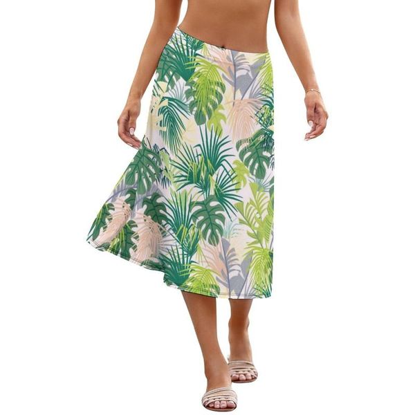 

skirts leaf skirt pattern party sale female spandex simple midi, Black