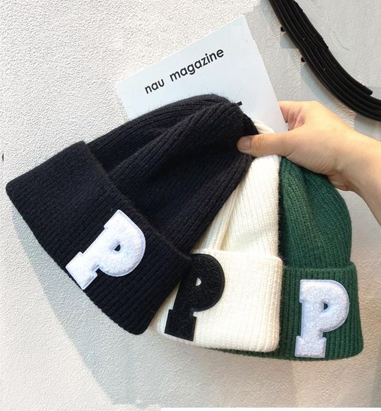 

beanie/skull caps women's ins knitted beanie for winter girl dance street sport letter hip hop skullies gorras thick warm skullcap, Blue;gray