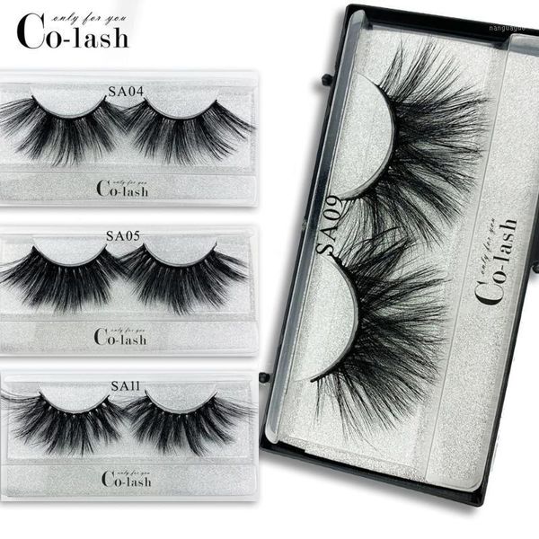 

colash 25mm lashes eyelashes 3d dramatic mink makeup handmade full strip soft fluffy1