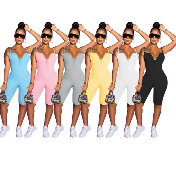 

short female bodysuit belts v neck playsuit shorts thin mesh sweats summer women's, White;black