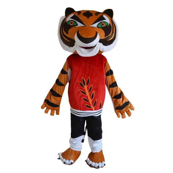 Costumi mascotte Tigre Mascotte Kung Fu Cartoon Doll Costume Walking Doll Costume Asilo Prestazioni animali.