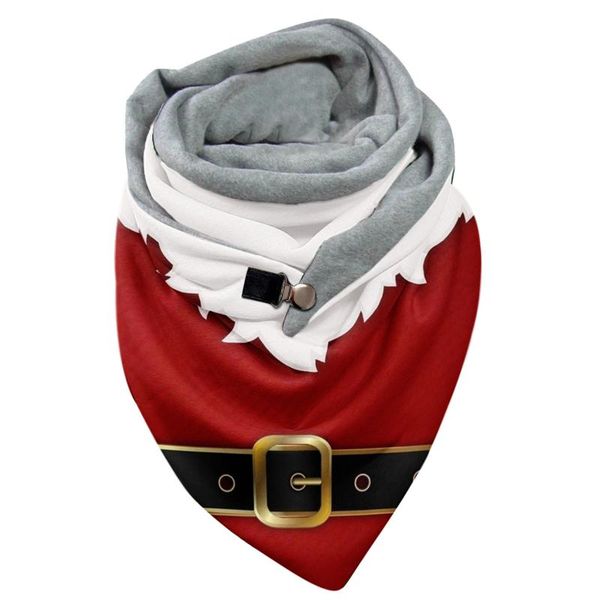 

scarves christmas printed women long cashmere winter wool blend button soft warm scarf wrap shawl fashion decor, Blue;gray