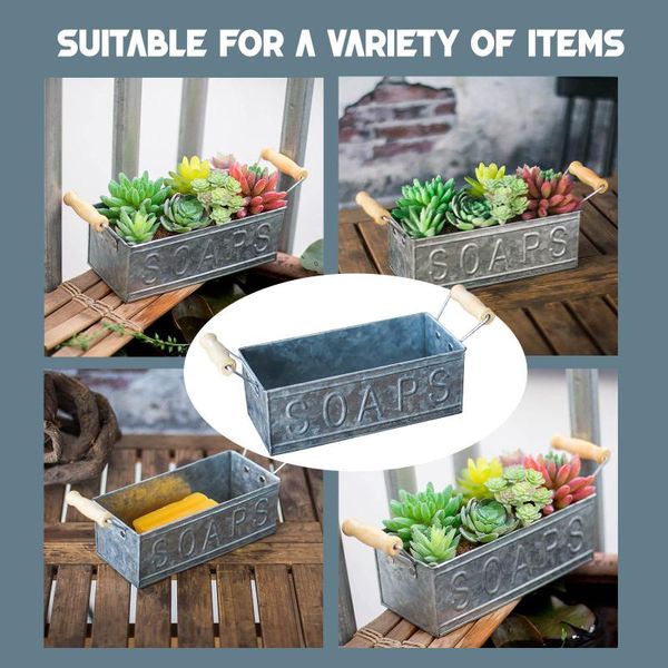 

metal plant flower pot rustic vintage garden planter indoor holder hook for balcony courtyard decorative planters & pots