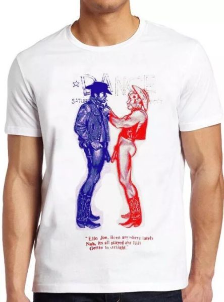 

Cowboys Naked Worn By Sid Vicious Gay Retro Vintage Hipster Unisex T Shirt 2758, White;black