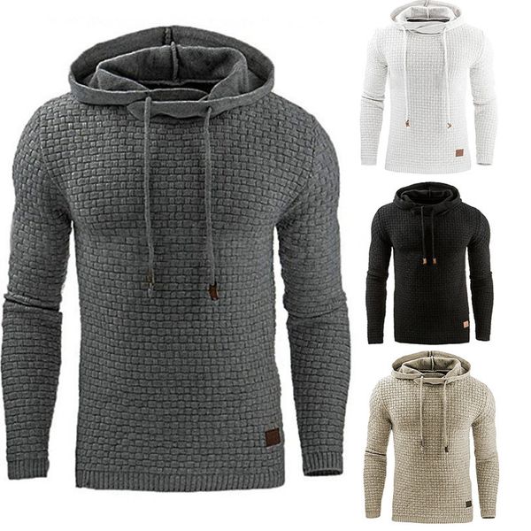 

mens sweater 2021 new men's fleece cardigan hooded sweater, Black