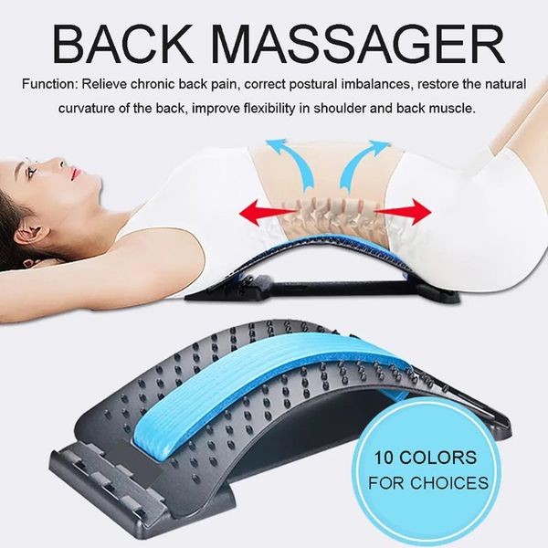 

fitness accessories back support lumbar massager acupuncture adjustable massage for home office yoga mats