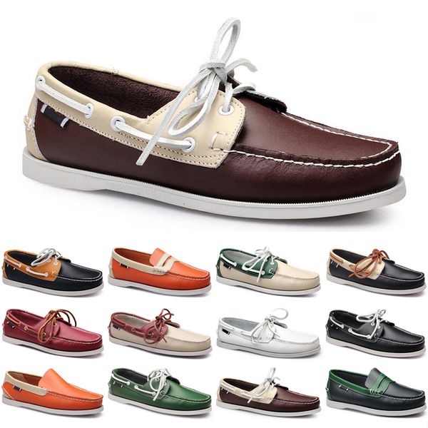 

2021 luxury men casual shoes black loafers outdoor flat slip on fashion mens trainers sneakers size 40-45 color36