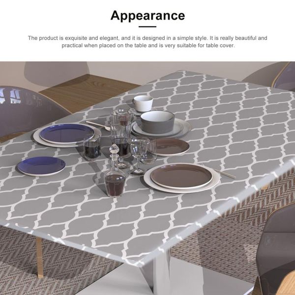 

rectangular tablecloth easy to clean waterproof table cover practical oil proof for home restaurant coffee shop cloth