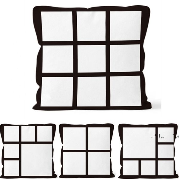 NewPillow Case Dijital Baskı Yastıklar Sudoku Siyah Ve Beyaz Kareler Yastık Kılıfı DIY Yastık Atmak Kanepe Eyer Kapak EWB6785