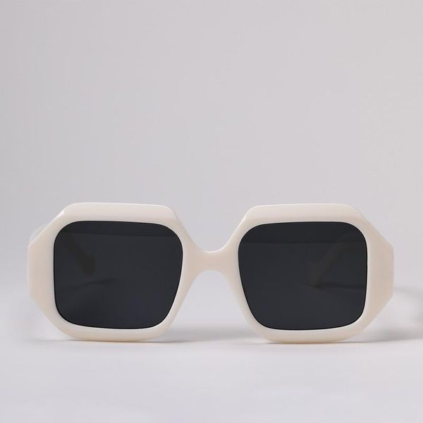 

sunglasses abay large square women leopard polygon brand designer sun glasses shades female driving retro oversized uv400 oculos, White;black