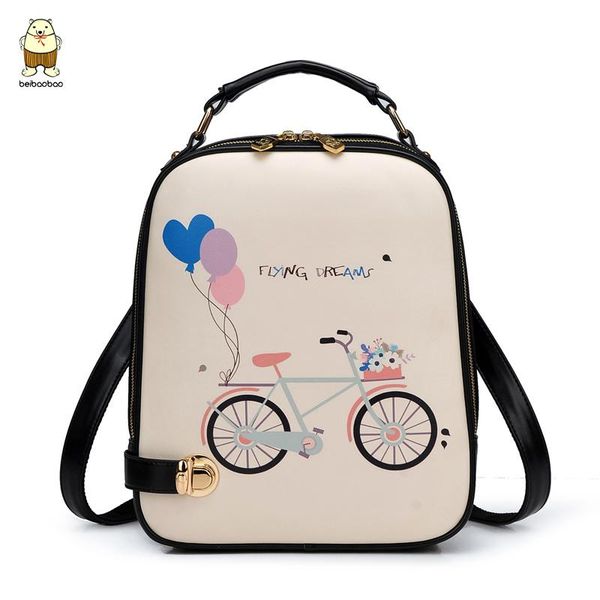 

school bags beibao backpack female cute schoolbag korean versatile high student travel bag