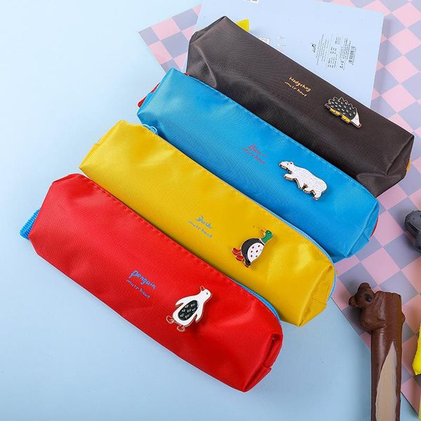 

pencil bags cute kawaii canvas case high capacity pen animal for student gift school supplies korean stationery