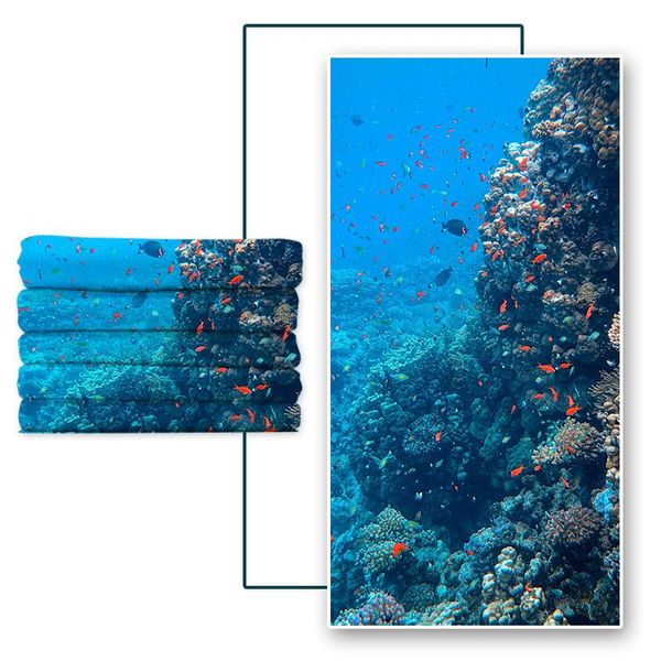 

towel microfine microfiber rectangular beach bath digital printing general for adults and children