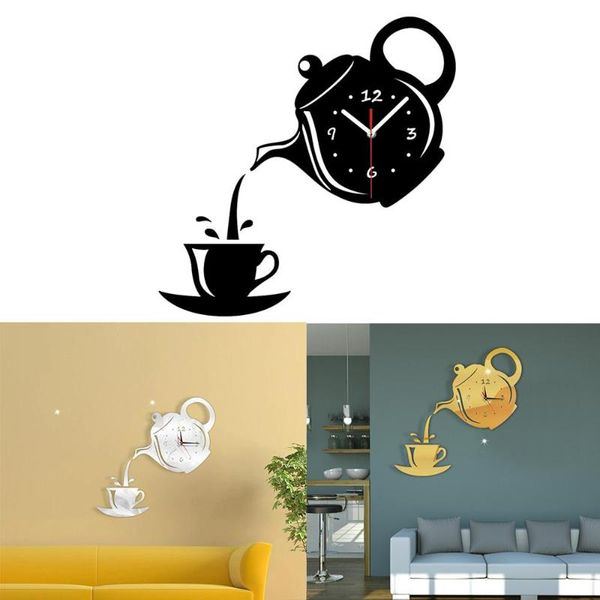 

acrylic quiet creative mirror clock wall 3d windows holiday silent diy home decor office decoration livingroom clocks
