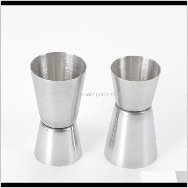 Ferramentas de medi￧￣o 3 tamanhos de a￧o inoxid￡vel Jigger S Medida Cocktail Drink Wine Bar Shaker on￧a Double Cup Twws3 8yp3d