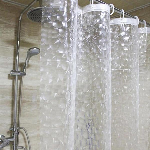 

shower curtains translucent partition bath curtain thickened waterproof 1.8*1.8m anti-sticking moldproof 3d