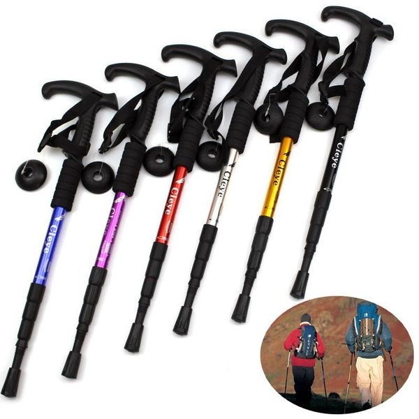

trekking poles ultralight walking sticks cane for hiking climbing mountain stick retractable
