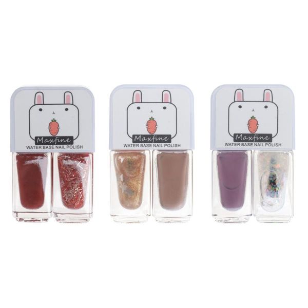 

nail gel 3pcs girl polishes bright color art manicure accessories, Red;pink