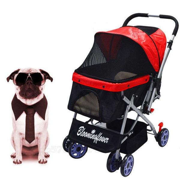 

dog car seat covers four wheel pet stroller for cat and more foldable carrier strolling cart multiple colors