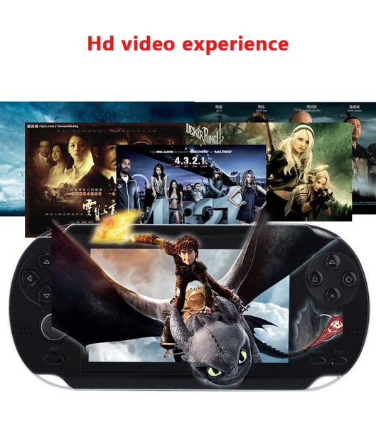 

selling portable 4.3 inch large screen 8g dual joystick for psp handheld game console with movie max 64 g expansion card players