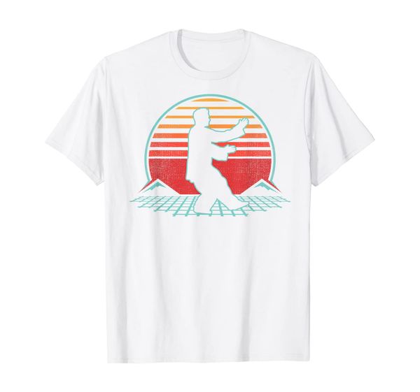 

tai chi retro vintage 80s style martial arts gift t-shirt, White;black
