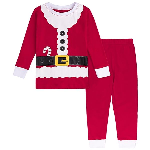 Pigiama per bambini Pigiama natalizio per bambini Ragazzi Pigiama per Babbo Natale Set Pigiama natalizio per bambini Pigiama in cotone per bambini 2-10 anni 211130