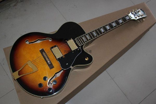

. new wholesale l5 custom golden hollow jazz electric guitar -1