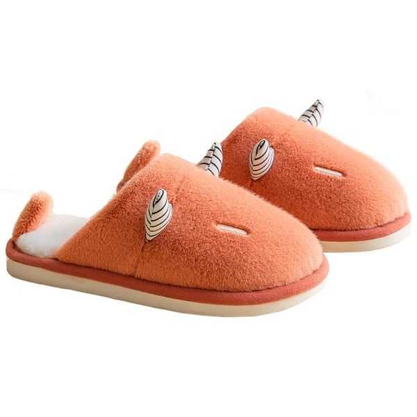 

women men slippers winter home fashion non-slip soft warm cute indoor bedroom house couples floor shoes, Black