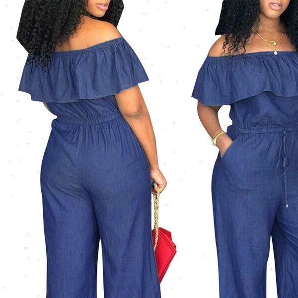 

women rompers casual womens bodycon jumpsuit lace up solid jeans denim summer short sleeve overalls trousers pants, Black;white