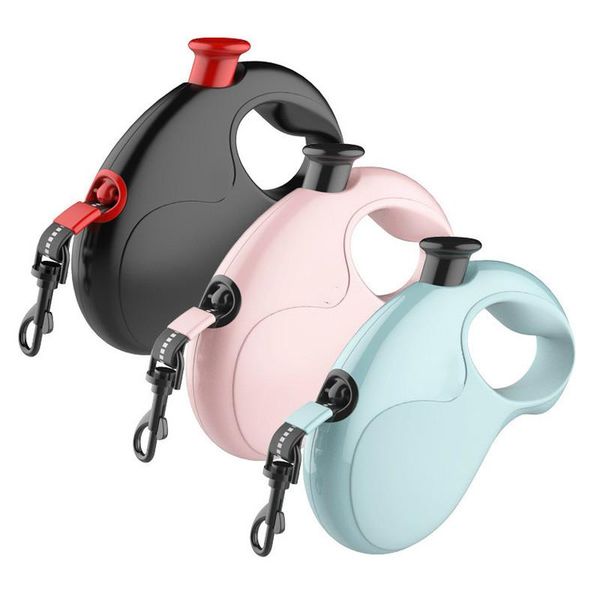

dog traction rope high-end color nylon walker press lock unlock automatic collars & leashes