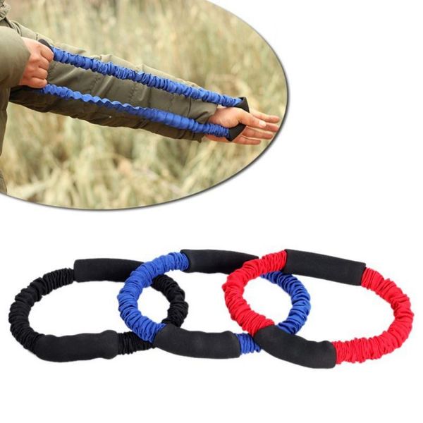 

archery hand extensor exerciser arm strength trainer finger resistance bands pull bow workout equipment blue