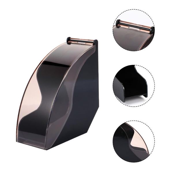 

coffee filters 1pc filter paper storage rack box (black)