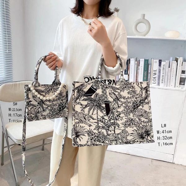 

evening bags women embroidery luxury designer handbag fashion canvas shopper bag brand female tote shoulder