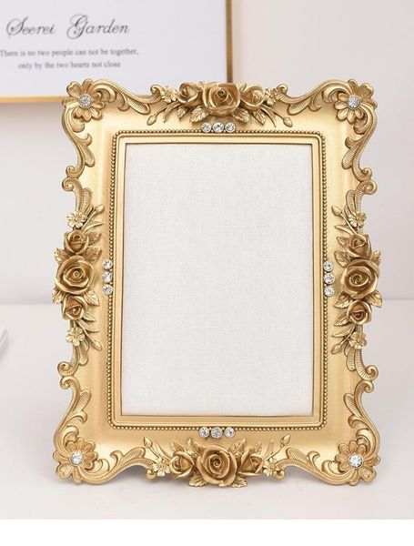 

frames gold rose edge po frame earrings fixing board display rack jewelry storage home decoration