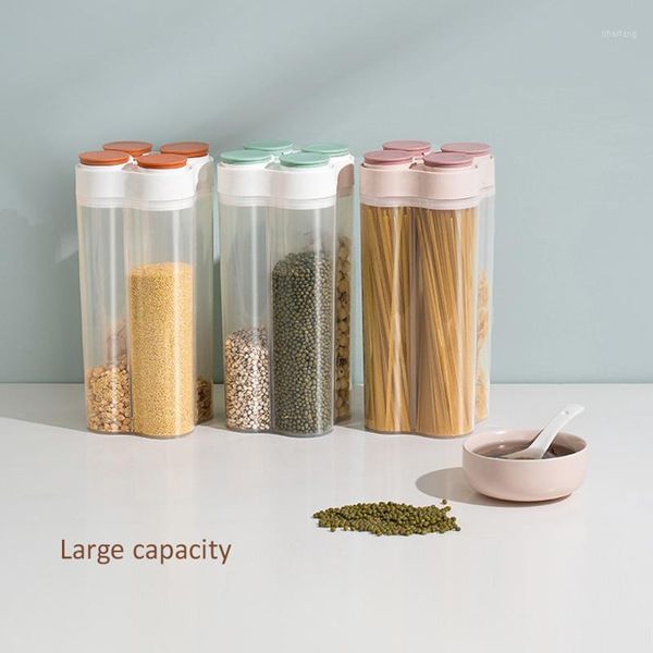 

storage bottles & jars mixed grains sealed with independent desiccant box kitchen grain
